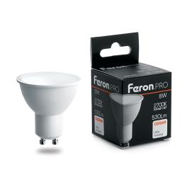 Лампа светодиодная PRO LB-1608 GU10 8W 2700K OSRAM LED Feron